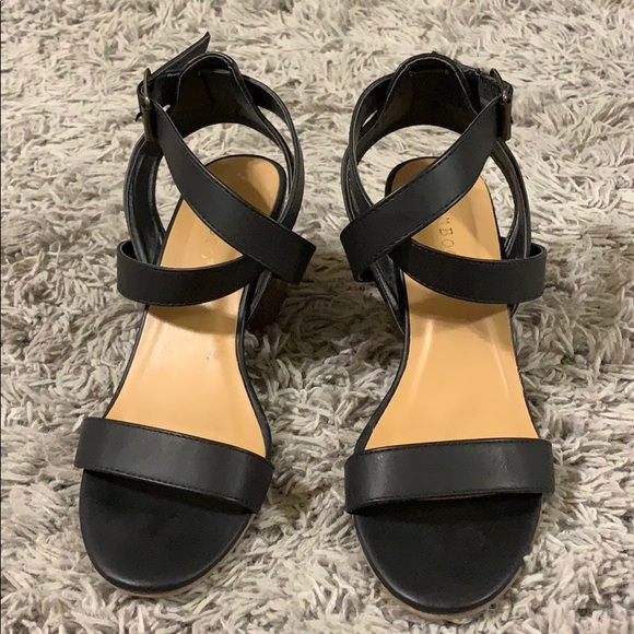 Black / brown Block heels - Picture 3 of 5